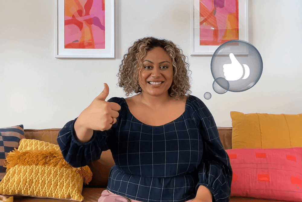 Detection of a thumbs up gesture